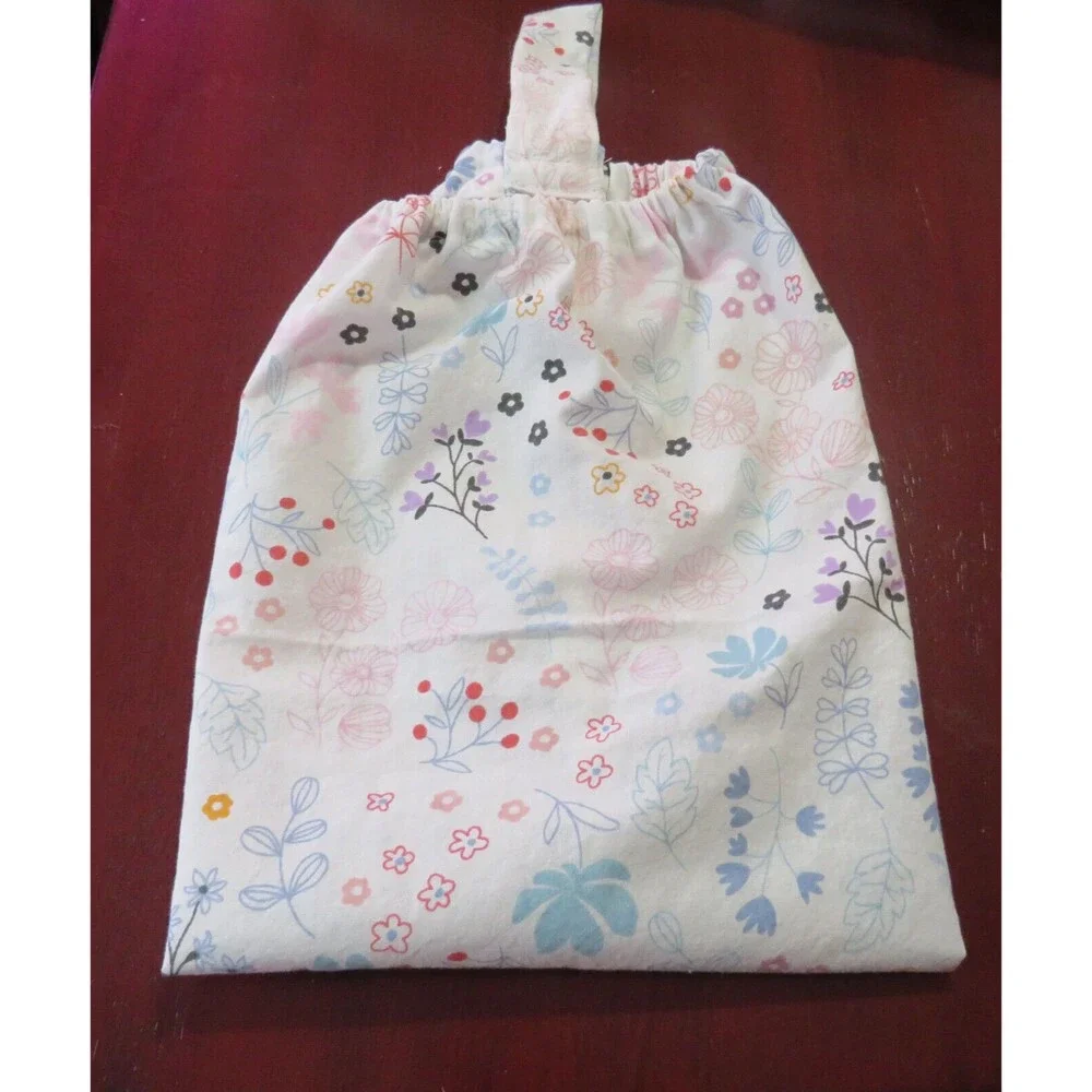 Floral Plastic Bag Holder Grocery Shopping Bag Dispenser